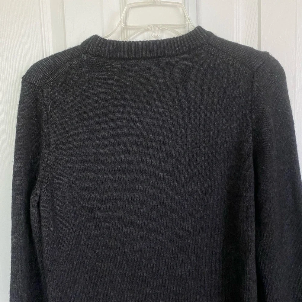 Calvin Klein Wool Blend Klein Logo Pullover Sweater In Gray Size S